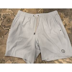 Vuori Lined 5 Inch More Shorts Sky Blue Sz L NEW